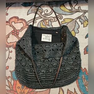 Michael Stars woven raffia Straw Beach tote Bag